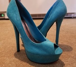 JustFab Turquoise Heels